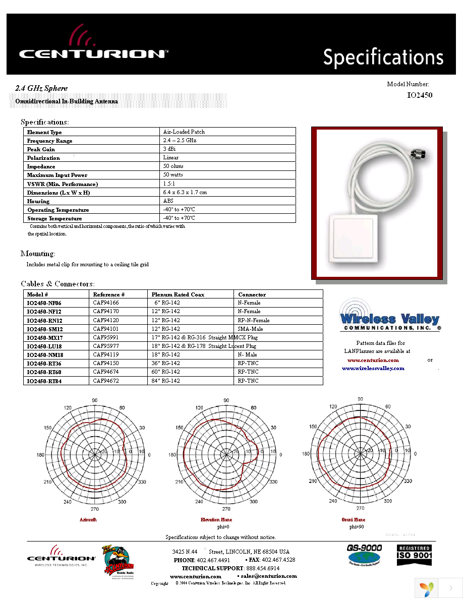 CAF94166 (IO2450-NF06) Page 1